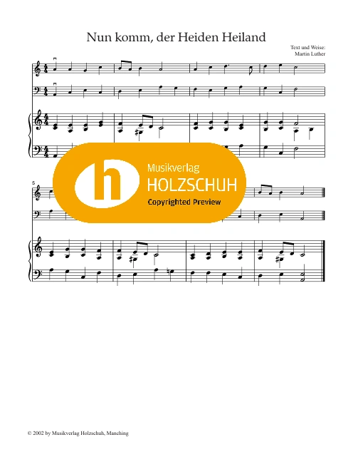 Nun komm, der Heiden Heiland